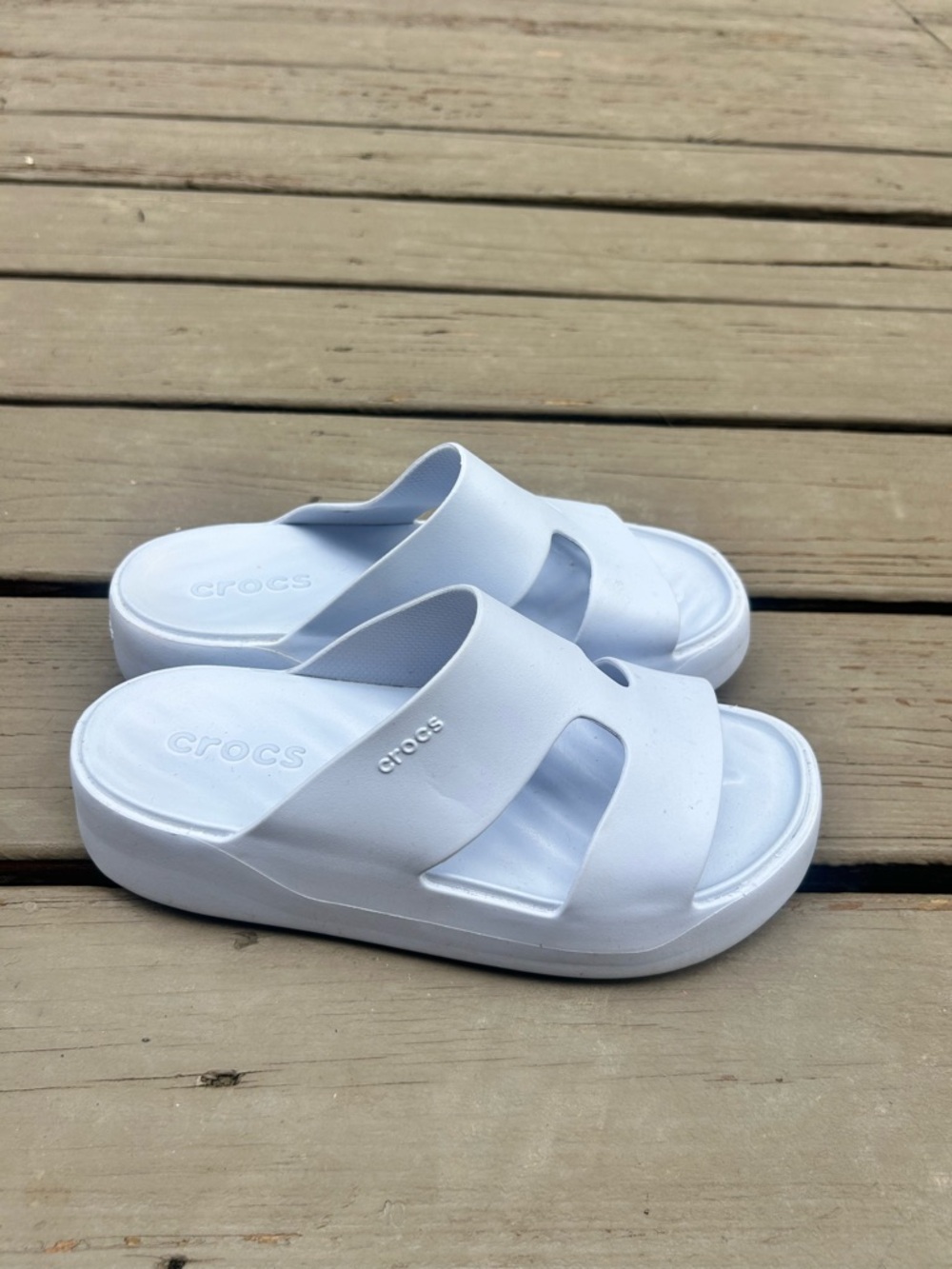 CROCS Getaway Lightest Lavender Platform Slide Clogs | Women’s US Size 8